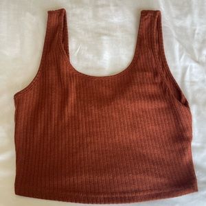 burnt orange shein tank top